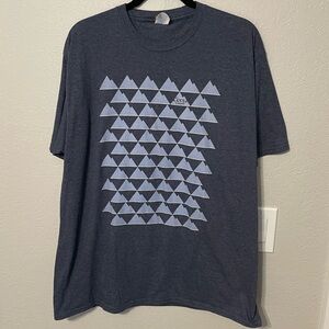 Heathered Blue/Grey Port & Company Ring Spun Coors Light Tee Shirt